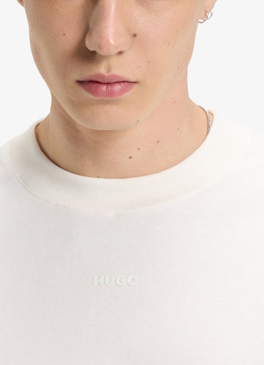 HUGO Dapolino 10248326 01  001 - detail 4 natural-102 / wit