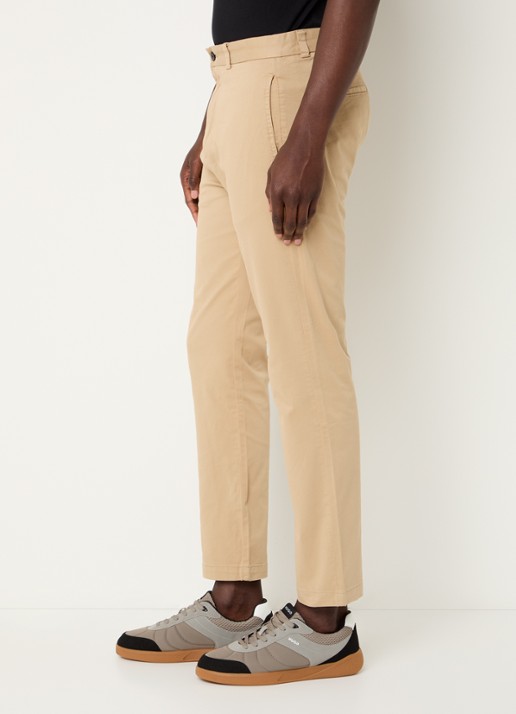 HUGO David slim fit chino met steekzakken - detail 3 medium beige-269 / beige