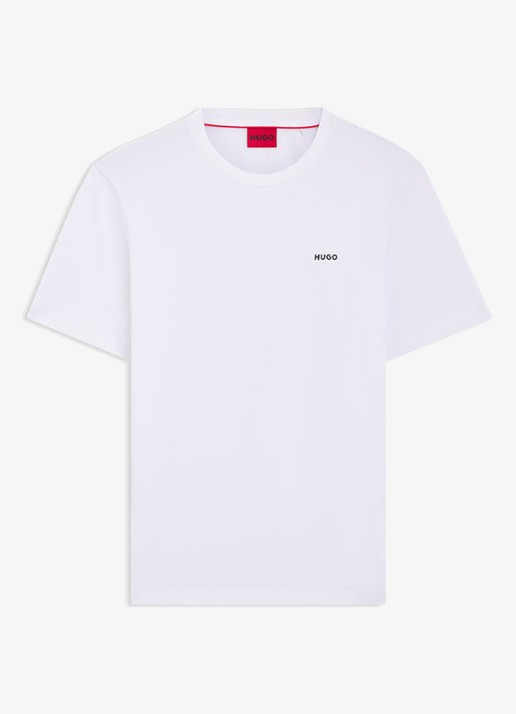 HUGO Dero T-shirt met logo - voorkant wit