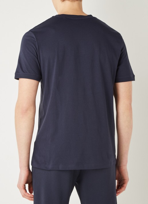HUGO Diragolino T-shirt met logo - achterkant donkerblauw