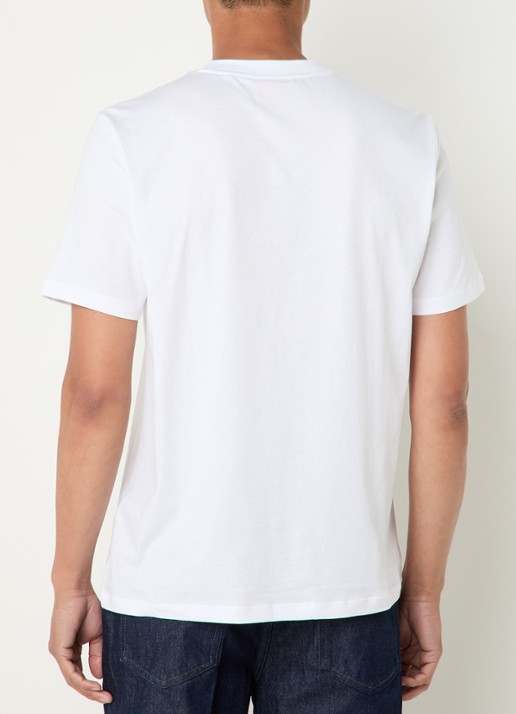 HUGO Dobero T-shirt met logoprint - achterkant 4 wit