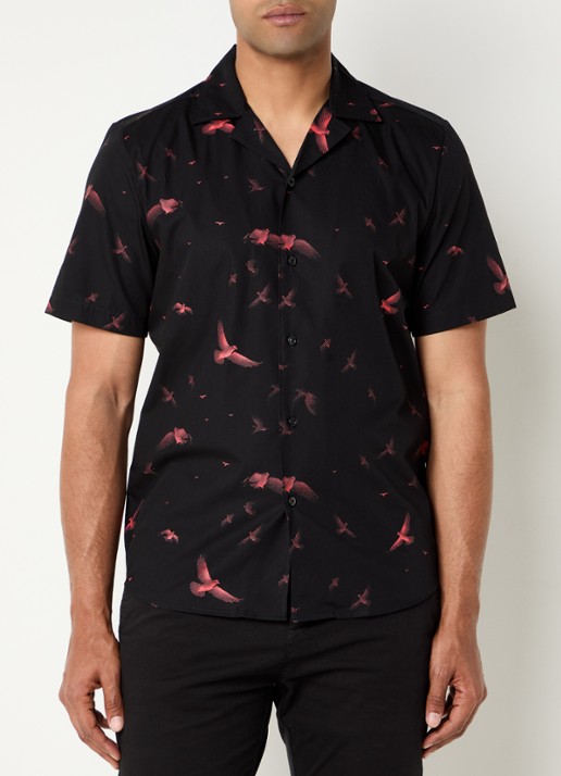 HUGO Ellino regular fit overhemd met print