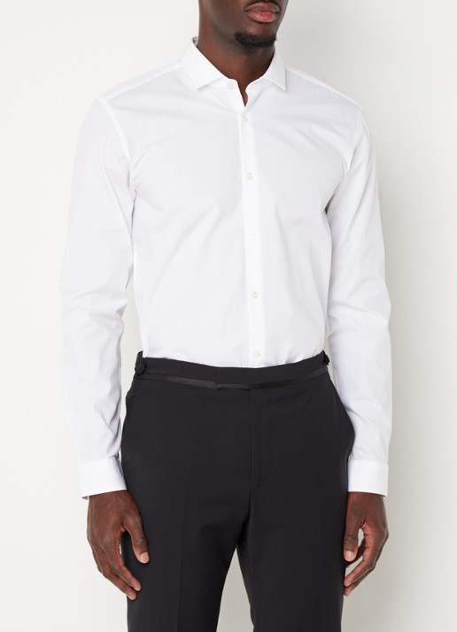 HUGO Erondo extra slim fit overhemd van katoen