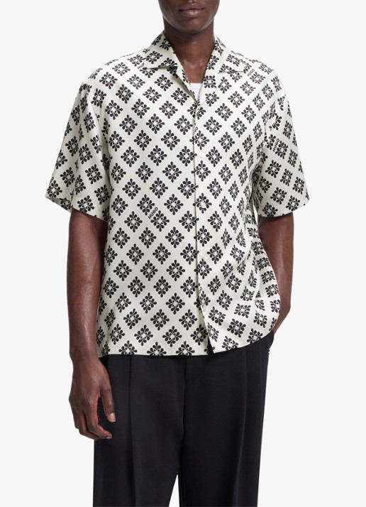 HUGO Espino oversized fit overhemd met grafische print