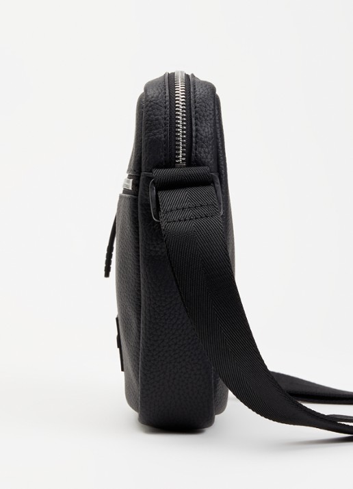 HUGO Ethon crossbodytas met logo en verstelbare schouderriem - detail 3 black-001 / zwart