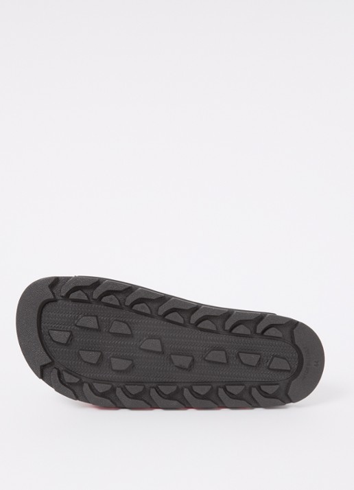 HUGO Evander slipper met logo - detail 6 black-002 / zwart
