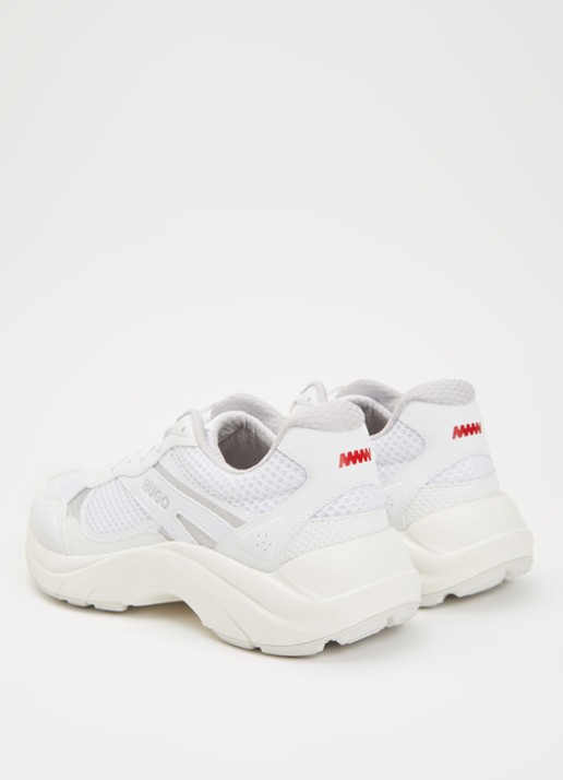 HUGO Go2 sneaker met mesh details - achterkant wit
