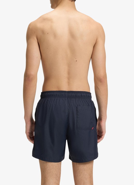 HUGO Haiti zwemshorts met logo  - achterkant 4 dark blue-405 / blauw