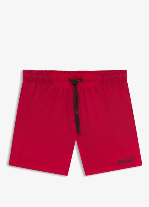 HUGO Haiti zwemshorts met logo  - voorkant open pink-693 / roze