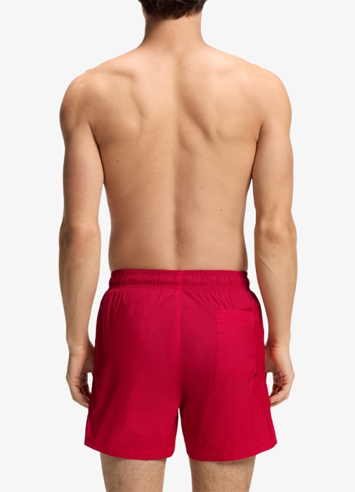 HUGO Haiti zwemshorts met logo  - achterkant 7 open pink-693 / roze