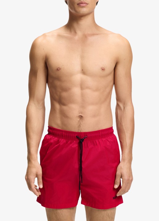 HUGO Haiti zwemshorts met logo  - detail 2 open pink-693 / roze