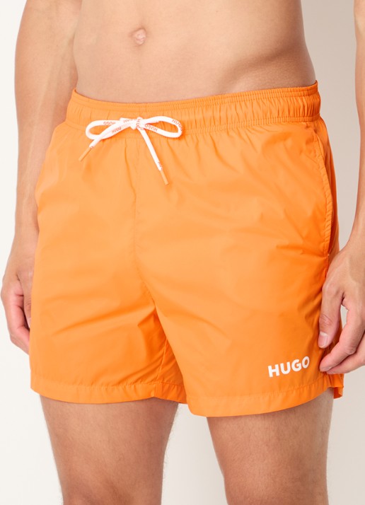 HUGO Haiti zwemshorts met logo  - detail bright orange-820 / oranje