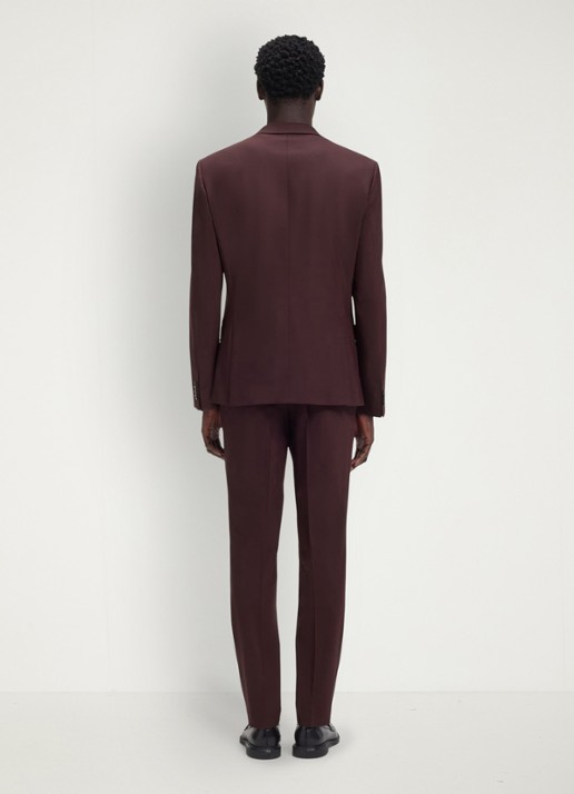 HUGO Henry/Getlin232X slim fit 2-delig pak in wolblend - achterkant 3 open brown-249