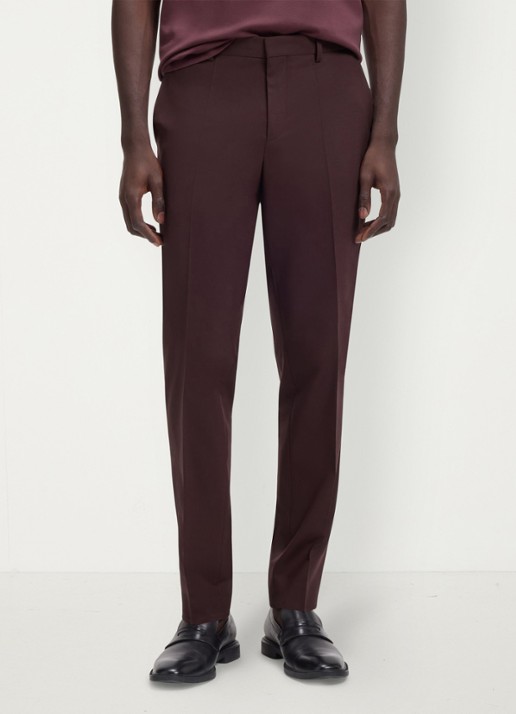 HUGO Henry/Getlin232X slim fit 2-delig pak in wolblend - detail 7 open brown-249