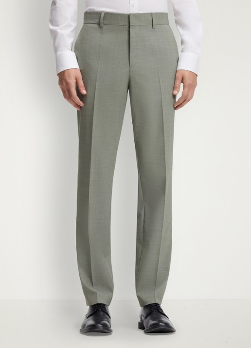 HUGO Henry-Getlin253X slim fit 2-delig pak in wolblend - detail 5 light/pastel green-337 / groen