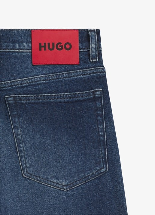 HUGO High waist slim fit jeans in katoenblend - detail 6 denim