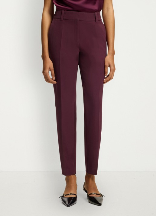 HUGO High waist tapered fit pantalon met logo