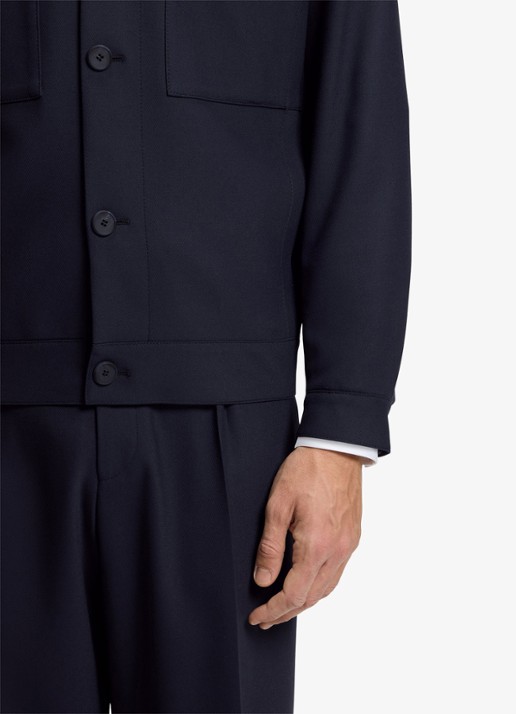 HUGO Jack met borstzakken - detail 3 donkerblauw