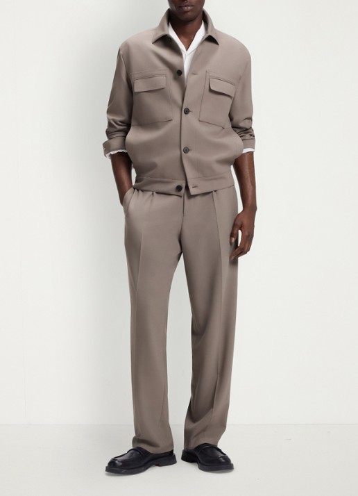 HUGO Jack met borstzakken - voorkant 6 beige