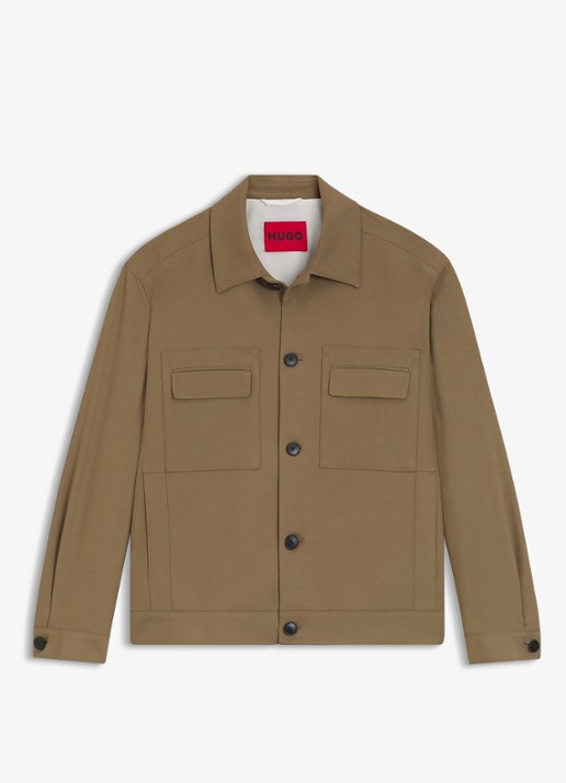 HUGO Jack met borstzakken - voorkant 2 beige overflow-928 / beige
