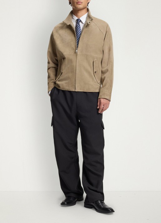 HUGO Jack van suède - voorkant 3 beige