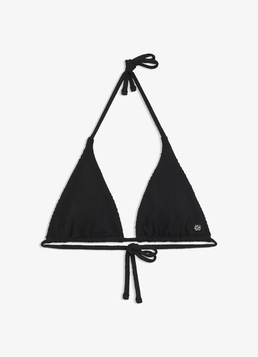 HUGO Jacquard bikinitop met logo