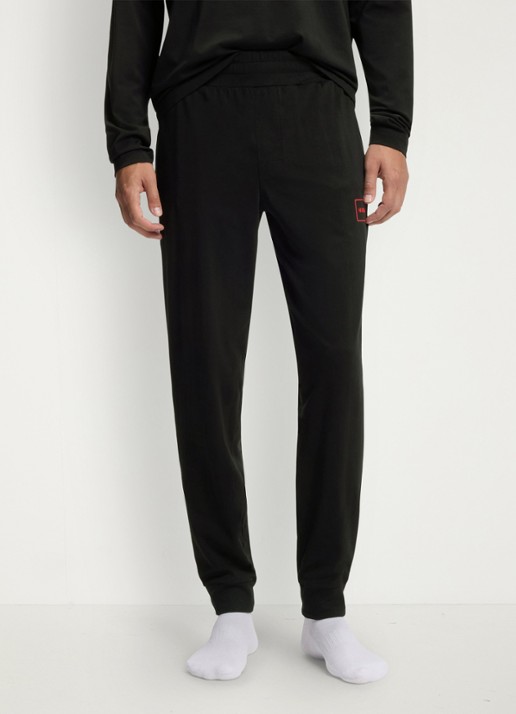 HUGO Laze tapered fit loungebroek met logo