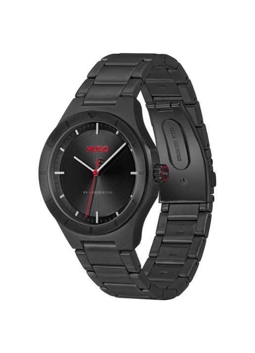 HUGO #LIT horloge HU1530450   - detail 3 zwart