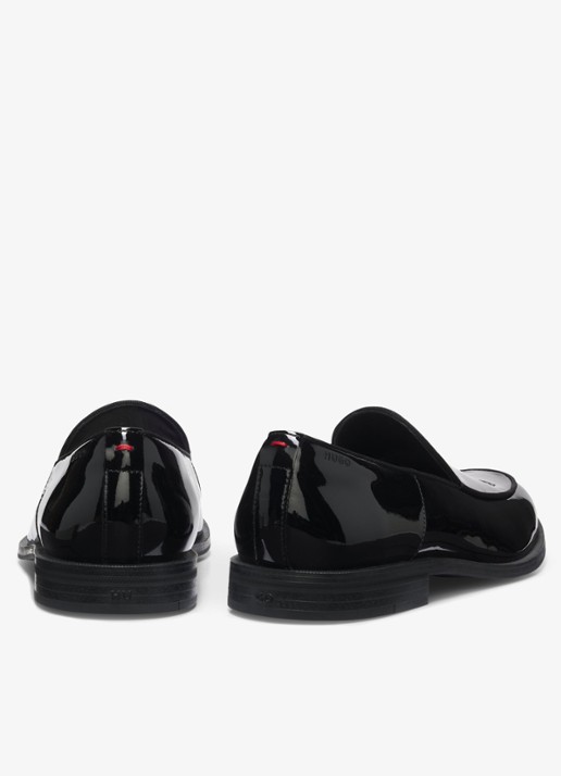 HUGO Loafer van lakleer - achterkant 6 black-001 / zwart