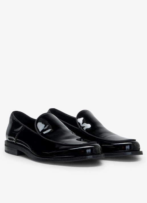 HUGO Loafer van lakleer - detail 3 black-001 / zwart