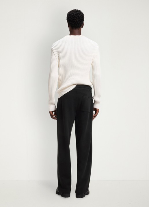 HUGO Loose fit broek met opgestikte zakken en studs - achterkant 3 zwart