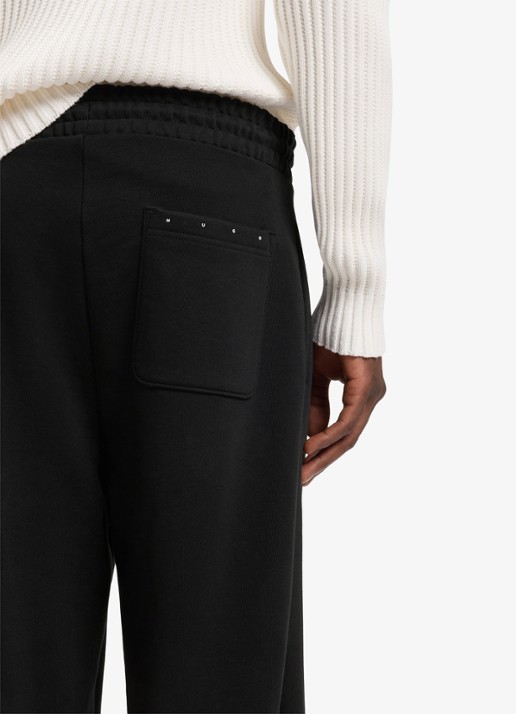 HUGO Loose fit broek met opgestikte zakken en studs - detail 5 zwart