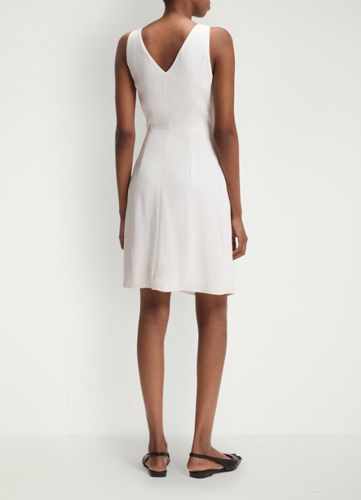 HUGO Mini jurk met geknoopt detail - achterkant 2 wit