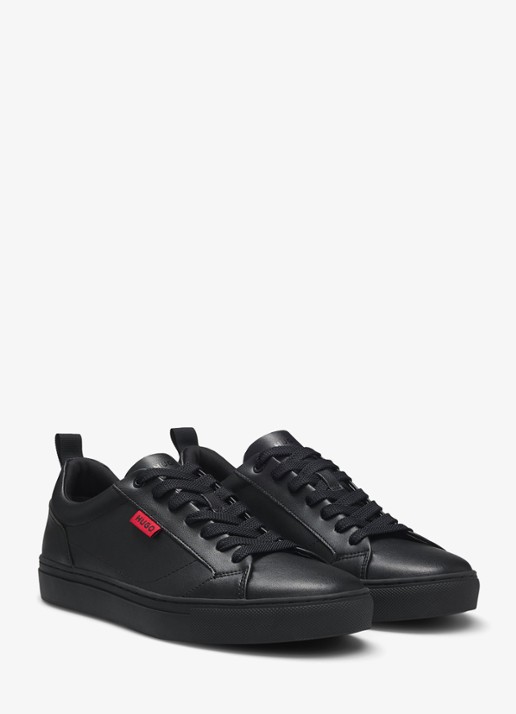 HUGO Morrie sneaker met logo - detail 4 zwart