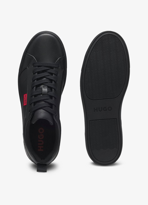 HUGO Morrie sneaker met logo - detail 5 zwart