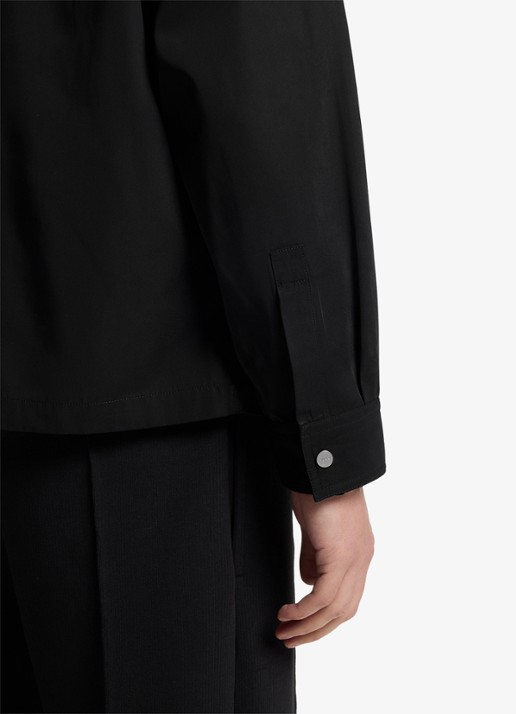 HUGO Oversized fit overhemd met logo - detail 5 zwart