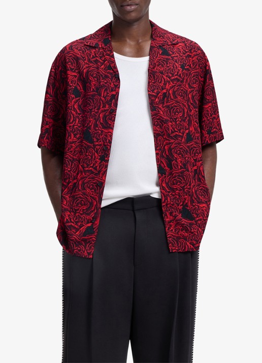 HUGO Oversized overshirt met grafische print