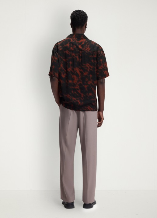 HUGO Oversized overshirt met grafische print - achterkant 6 zwart