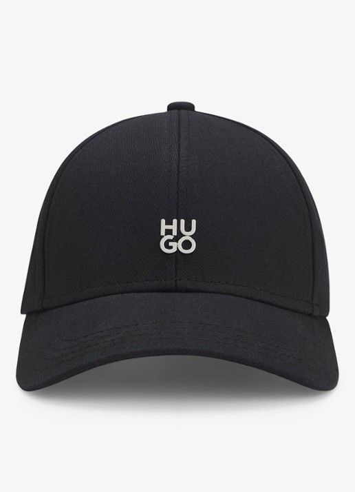 HUGO Pet met logo - detail zwart