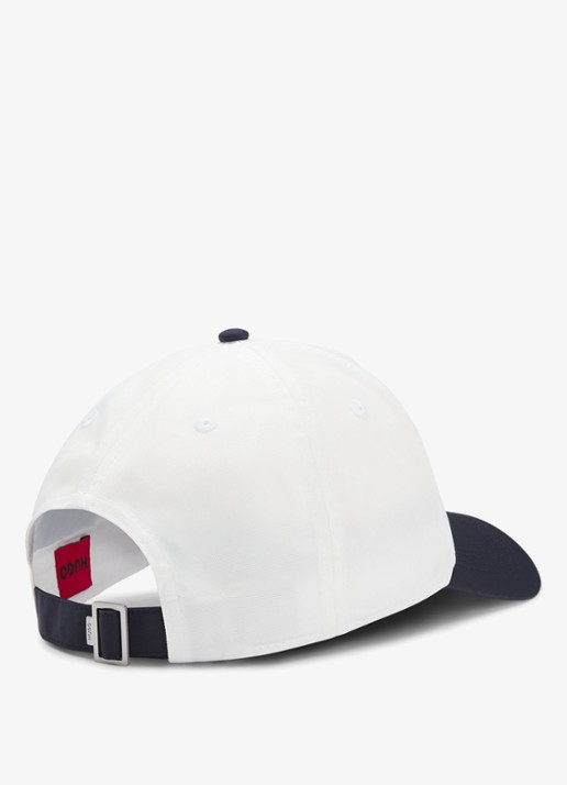 HUGO Pet met logoborduring - achterkant 2 creme