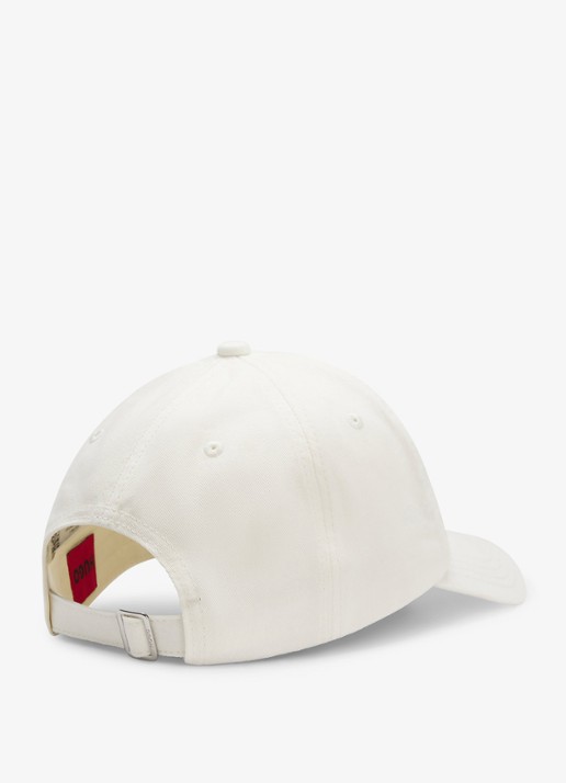 HUGO Pet met logoprint - detail 3 open white-116 / wit