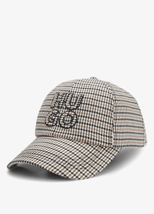 HUGO Pet met pied-de-poule-dessin en logo