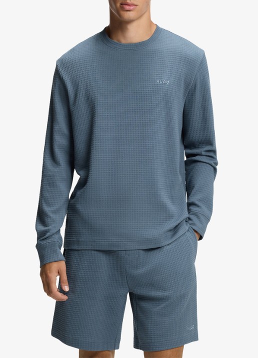 HUGO Austin pyjamatop met logo
