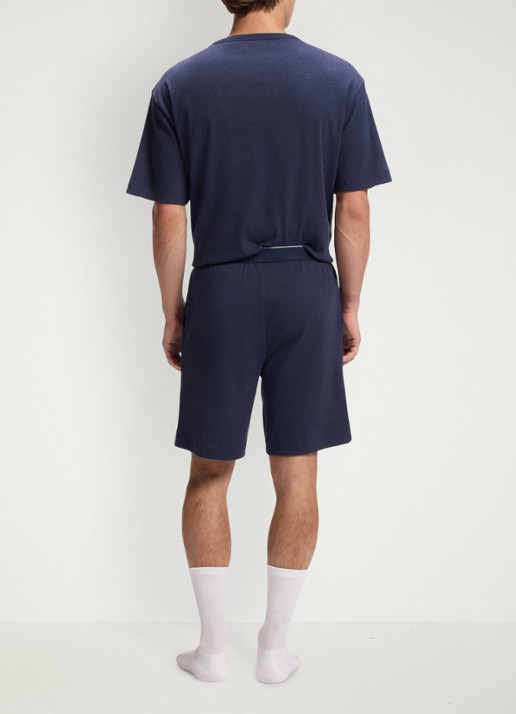 HUGO Pyjamabroek met logoband - achterkant 5 donkerblauw