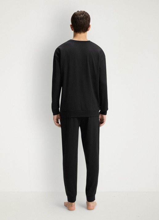 HUGO Pyjamaset met logo in giftset - achterkant 5 zwart