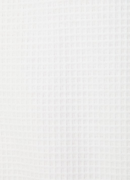 HUGO Pyjamashirt met wafelstructuur en logostiksel - detail 4 natural-102 / wit
