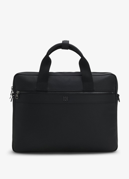 HUGO Quantic laptoptas met afneembare schouderriem