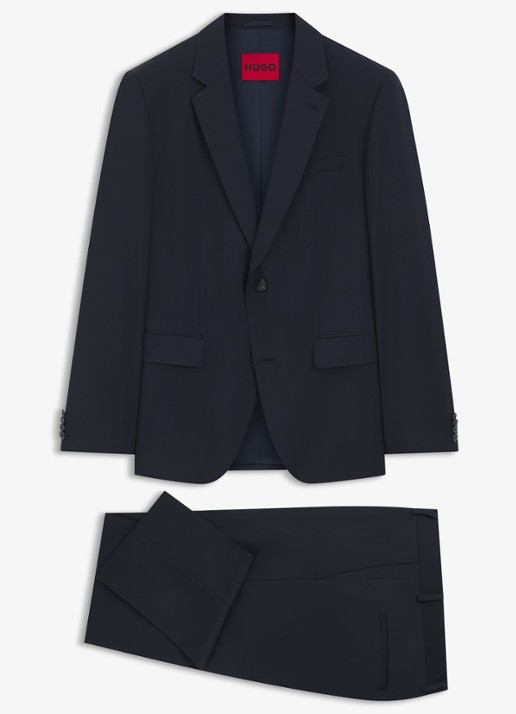 HUGO Regular fit 2-delig pak - voorkant 7 donkerblauw