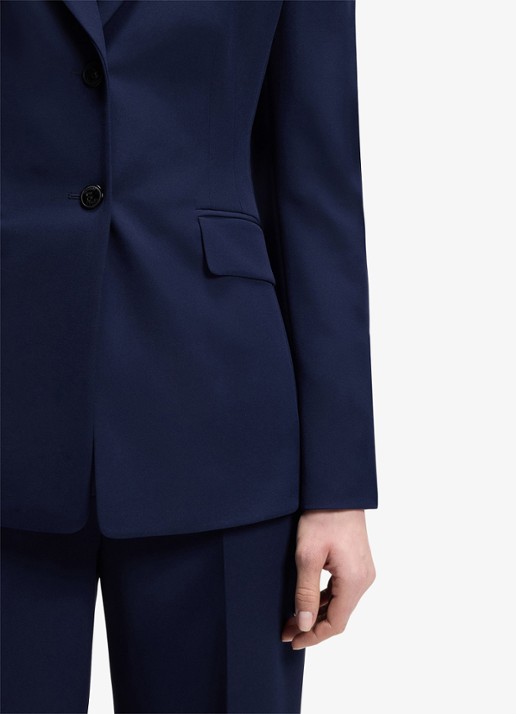 HUGO Regular-fit blazer van stretchmateriaal - detail 5 donkerblauw