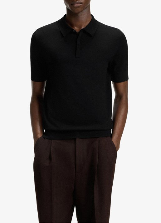 HUGO Regular fit fijngebreide polo